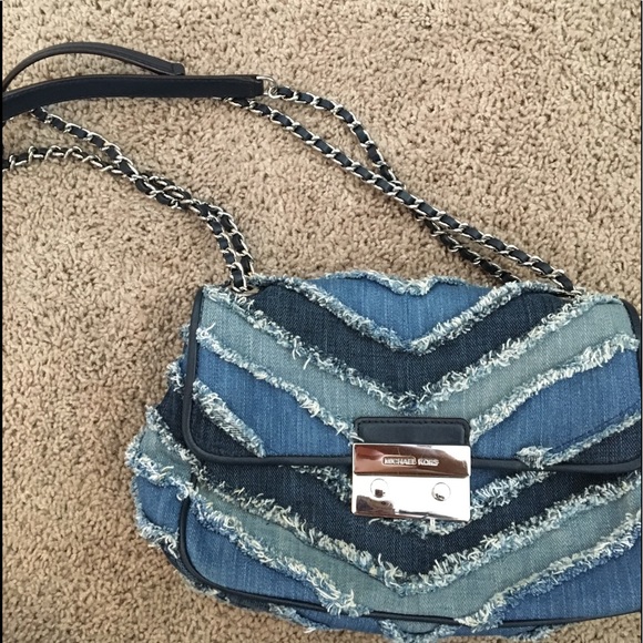 michael kors sloan denim bag